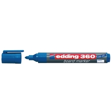 Edding 360 Whiteboard Marker Blue, Bullet Tip - Pack of 10
