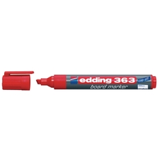 edding 363 Whiteboard Marker - Red - Chisel Tip - Pack of 10