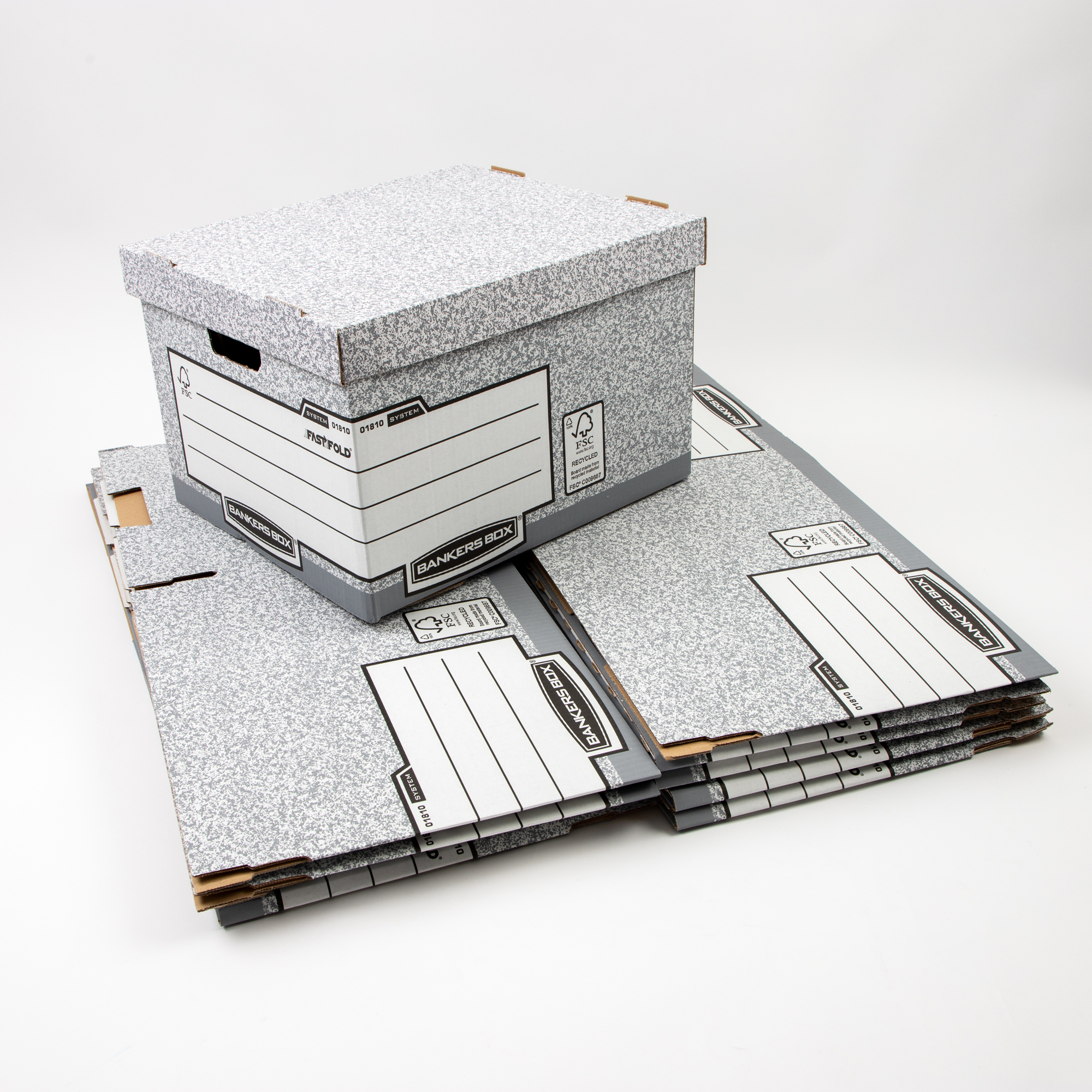 Large Storage Box Grey/White P10