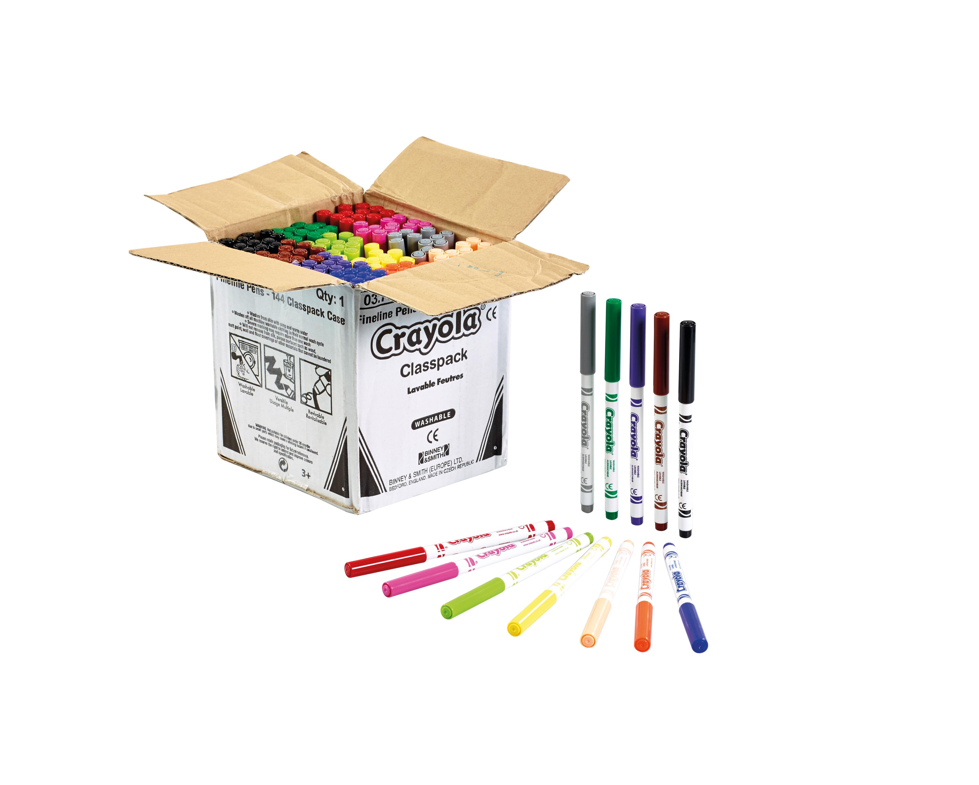 Crayola Supertips Colouring Pens - Pack of 144