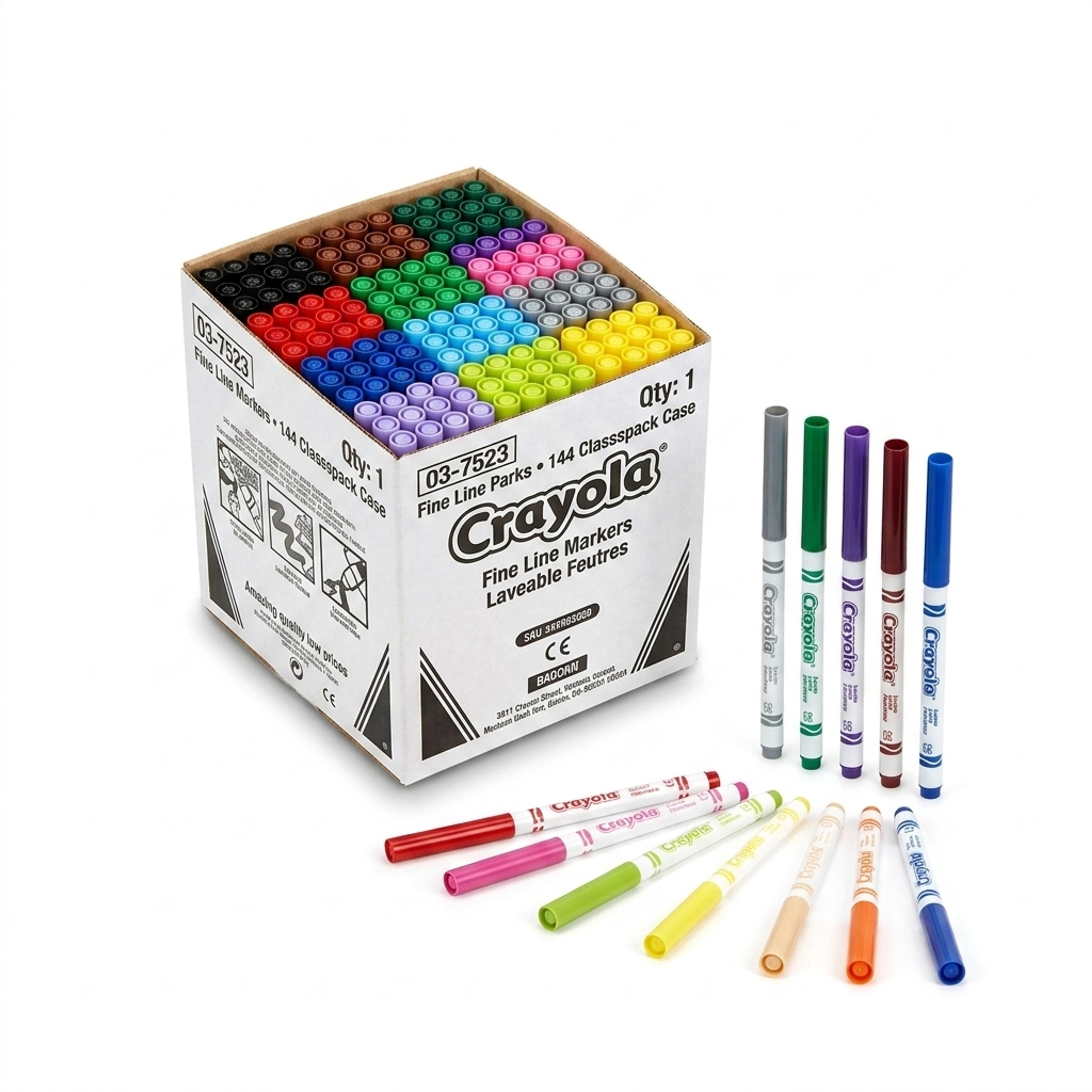 Crayola Supertips Colouring Pens - Pack of 144