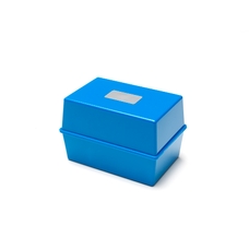 Deflecto Card Index Box - Blue - 152 x 102mm