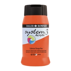 DALER-ROWNEY System3 Acrylic Paint - Cadmium Orange - 500ml