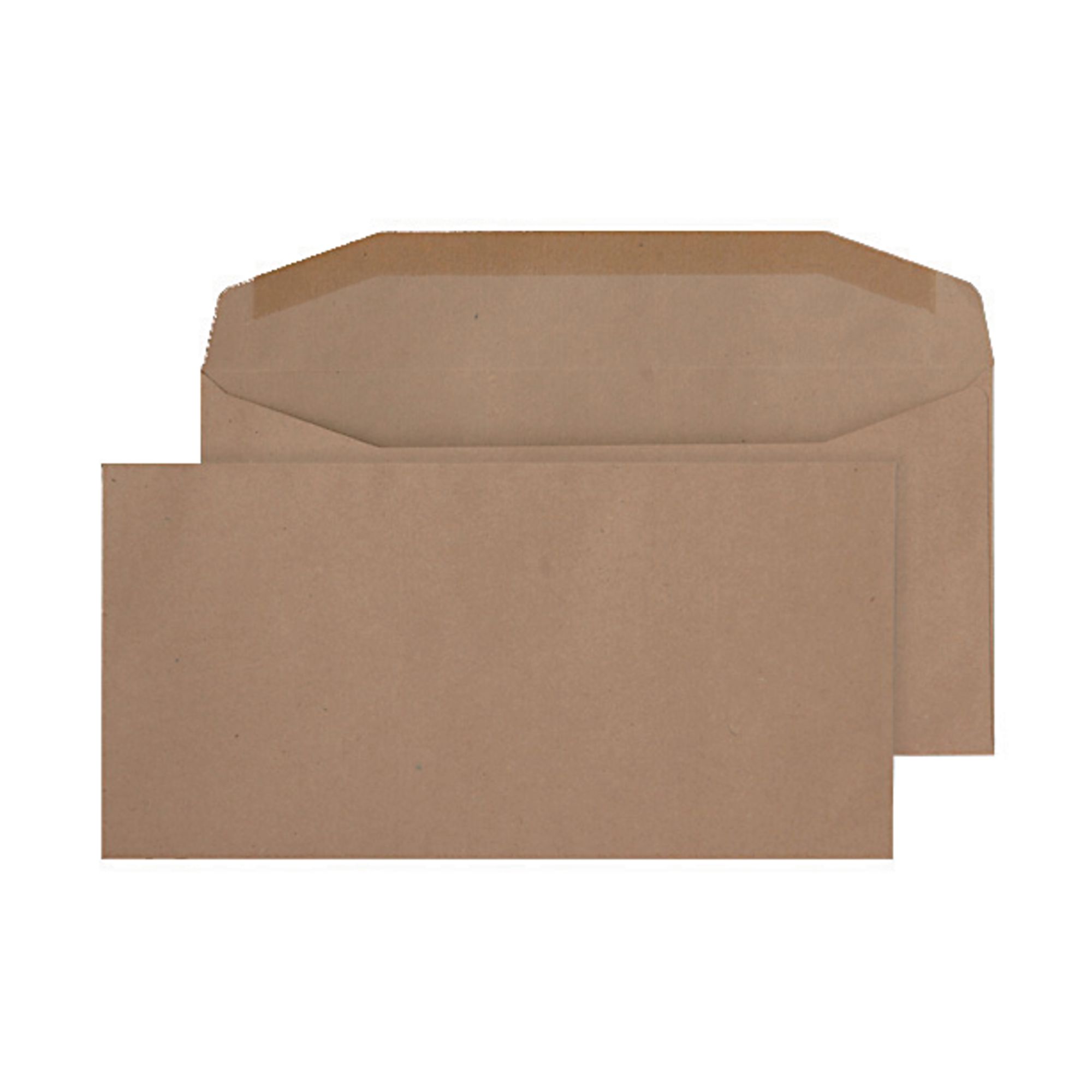 G378358 DL Manilla Buff Gummed Wallet Envelopes Box of 1000 GLS