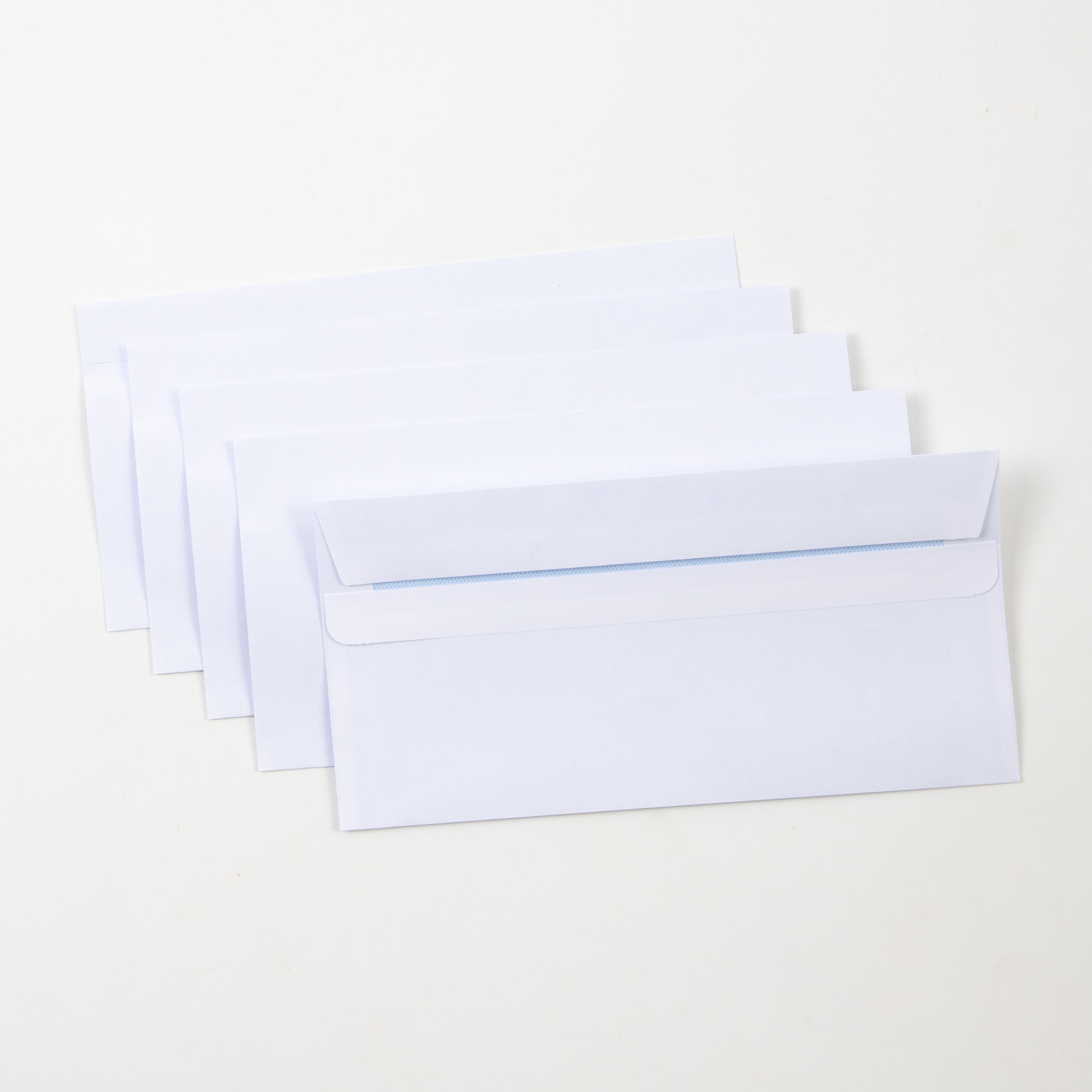 Classmates DL White Self Seal Wallet Envelopes - Box of 500
