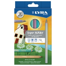Lyra Super Ferby Metallic Triangular Colouring Pencils