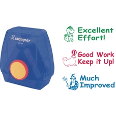 Xstamper 3 in 1 Stamp - Excellent Effort, Good Work and Much Improved