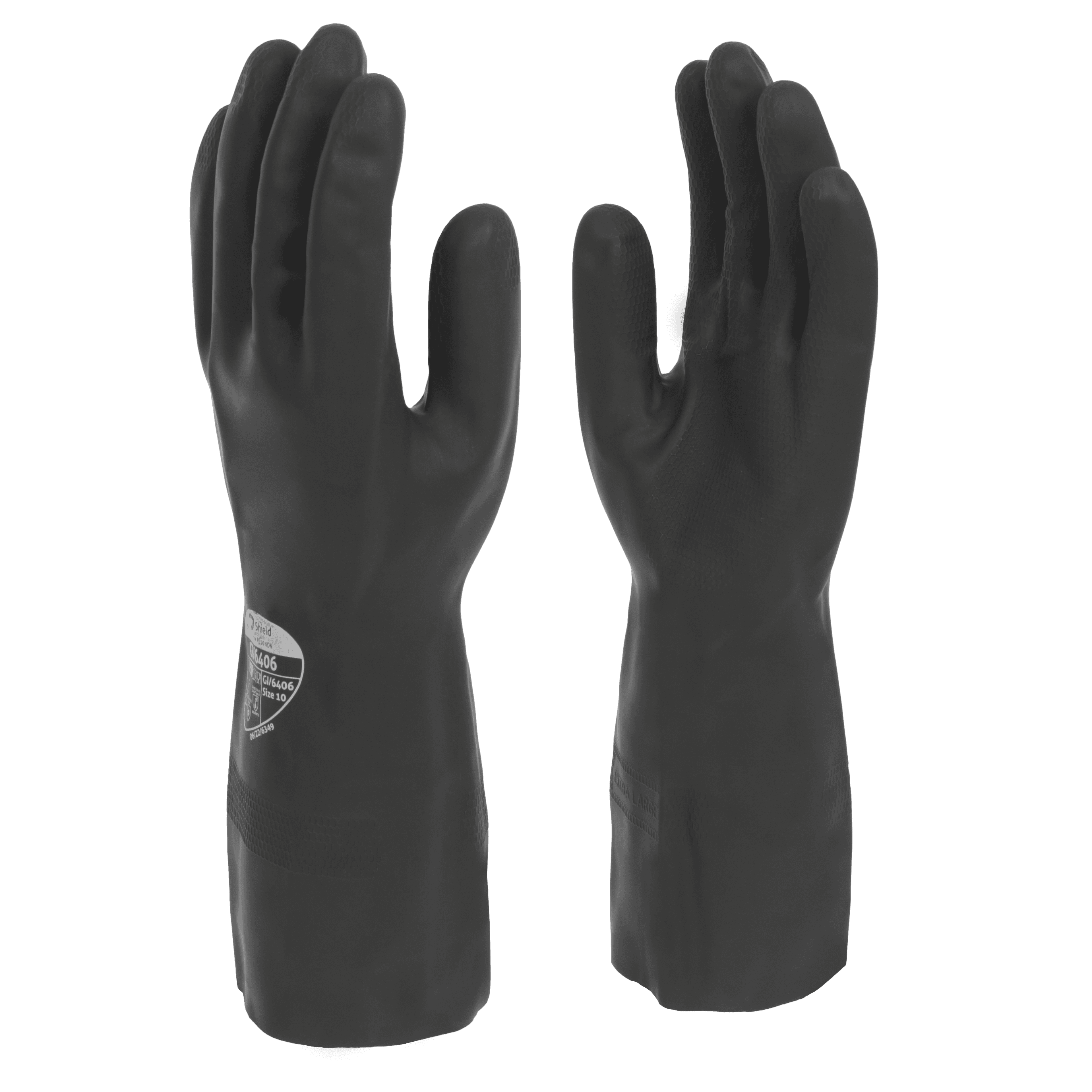 Polyco Premium Multi-purpose Rubber Gloves - Black - Medium