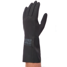 Polyco Large Black Heavy Duty Gloves - Pair