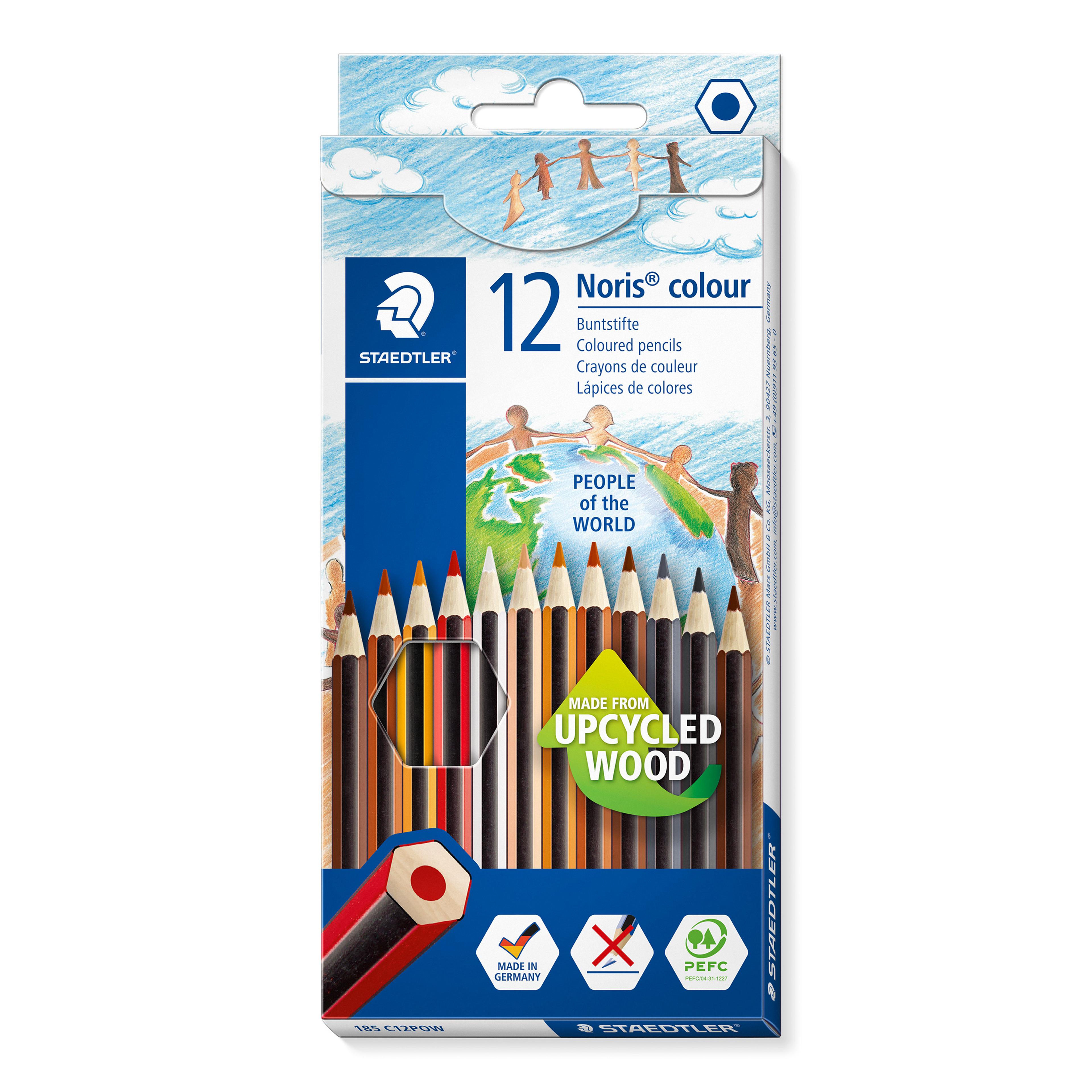 STAEDTLER Noris People of the World Colouring Pencils - Assorted - Pack of 12