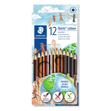 STAEDTLER Noris People of the World Colouring Pencils - Assorted - Pack of 12