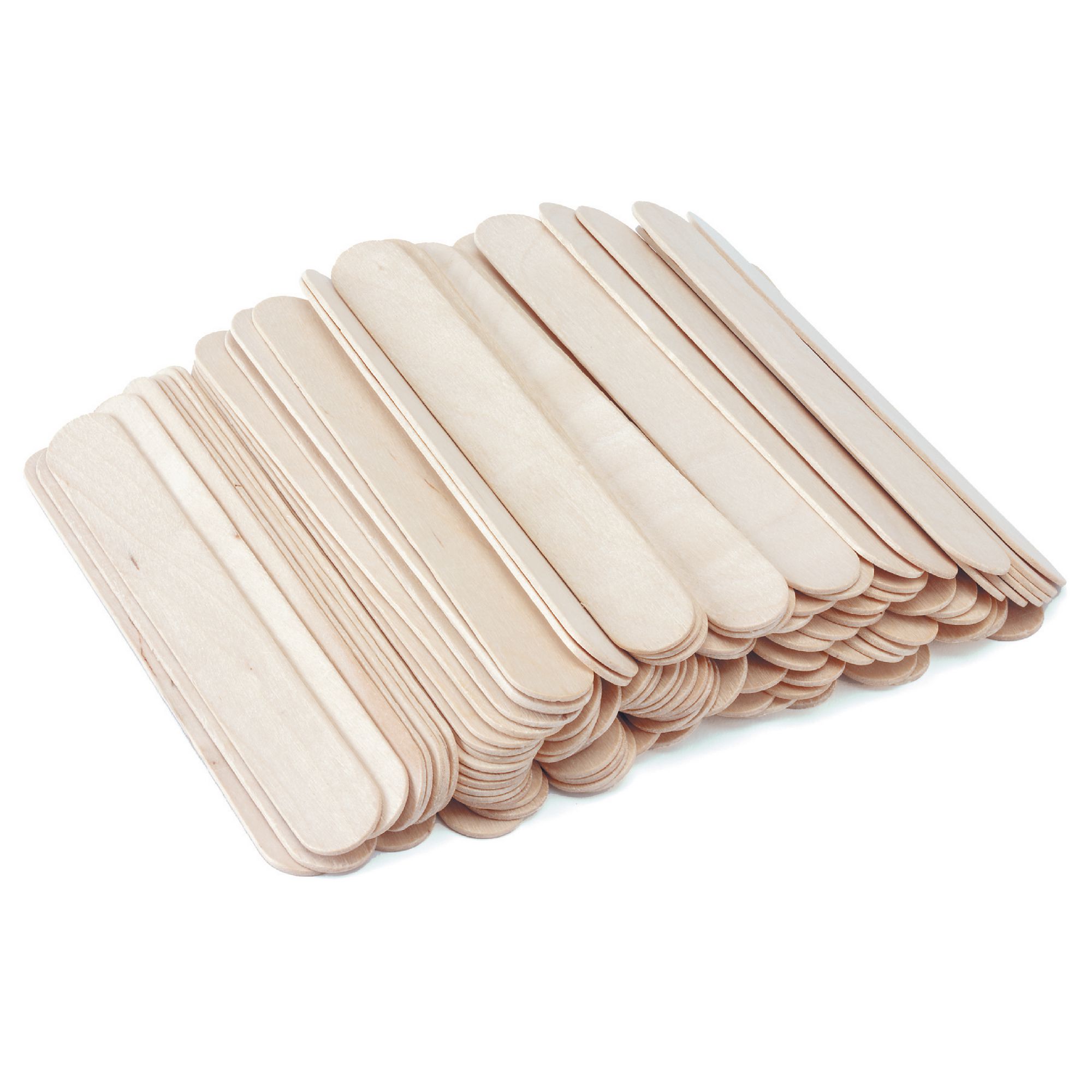100 Plain Jumbo Craft Sticks