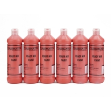 Classmates Ready Mixed Paint - 600ml - Brilliant Red - Pack of 6