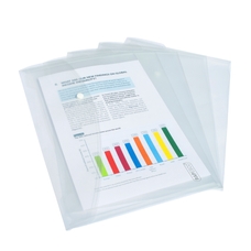 Concord Polypropylene A4 4-Ring Binder File in Transparent - Pack of 5