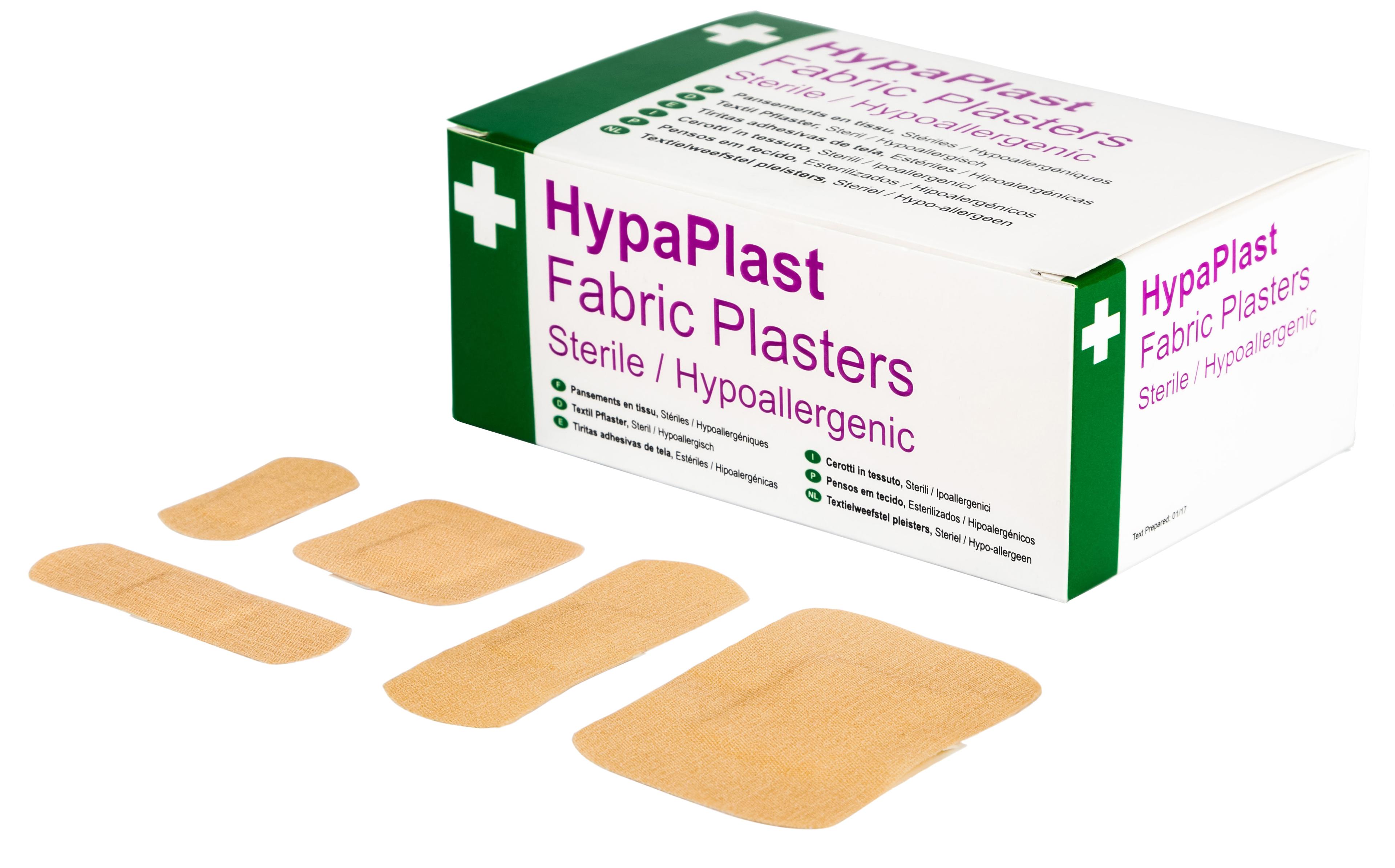 HypaPlast Fabric Plasters - Assorted - Pack of 100