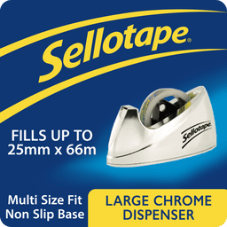 Sellotape Large Chrome Dispenser