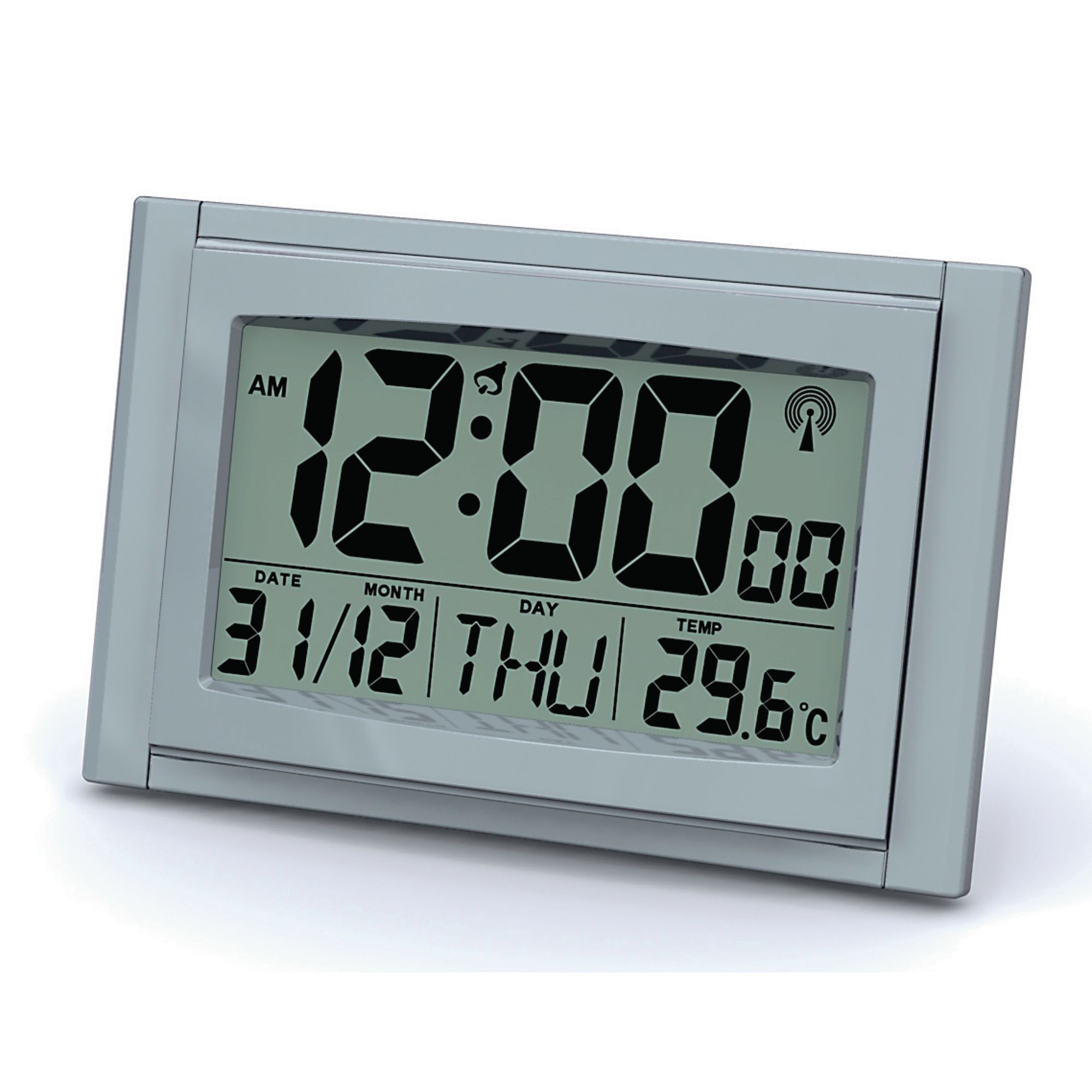 Hc472556 Lcd Radio Controlled Clock, Large Outdoor Radio Controlled Clock