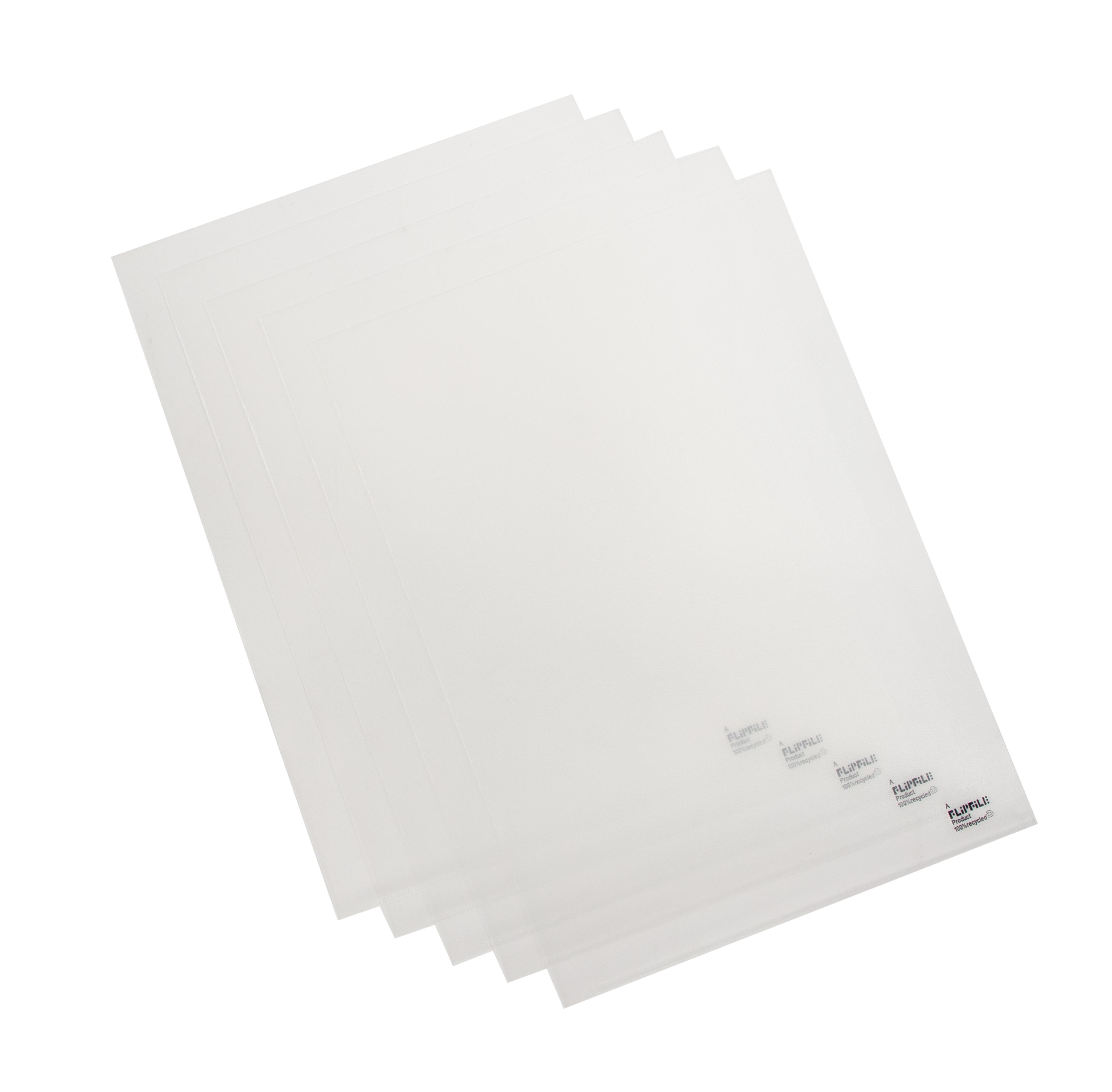 FlipFile Recycled Cutflush Folder - A4 - Clear - Pack of 25