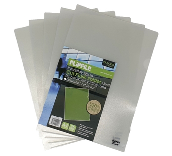 Flipfile Recycled Cutflush Folder A4 Clear - Pack of 25 - G475611 | GLS ...