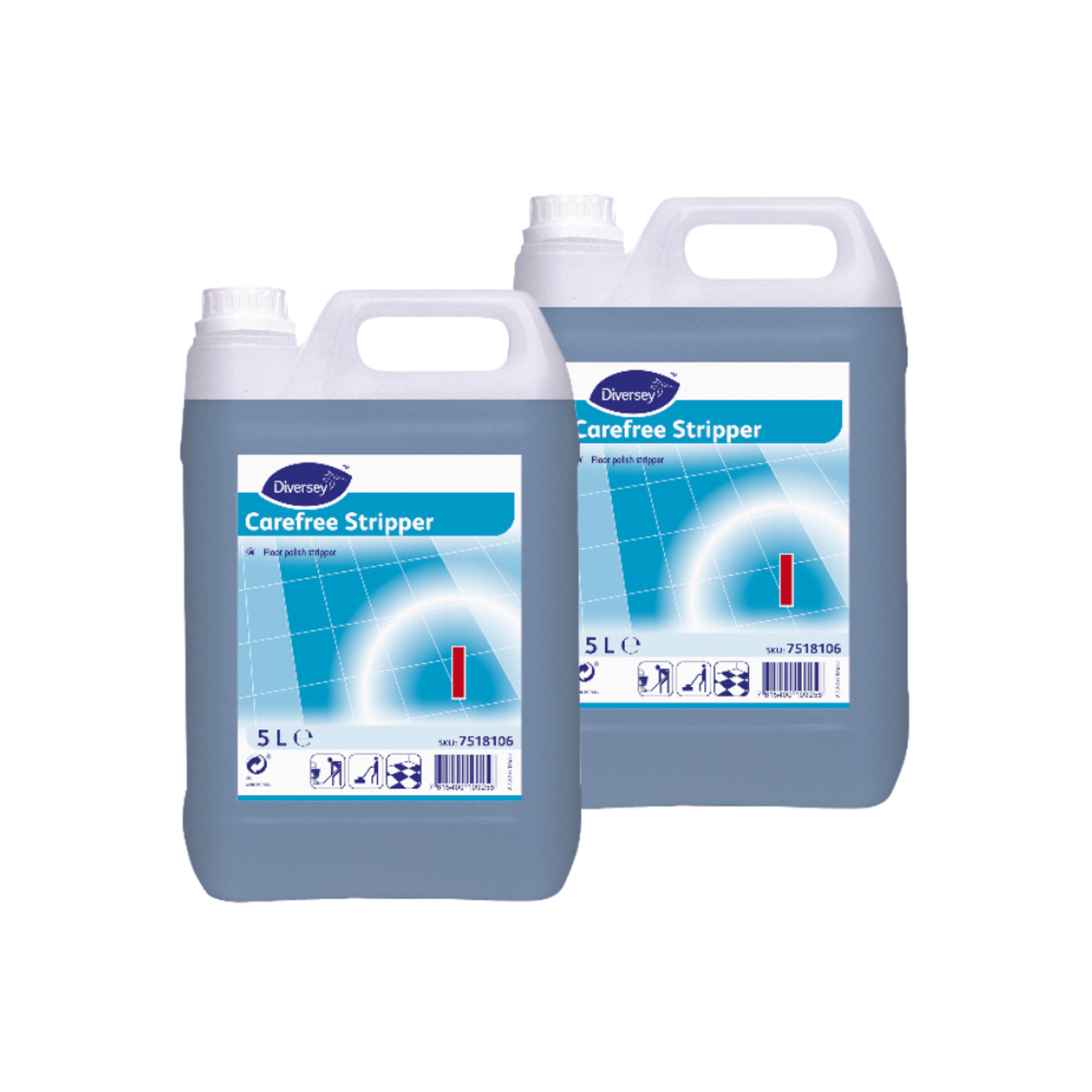 Carefree Floor Polish Stripper - 5 Litre - Pack of 2
