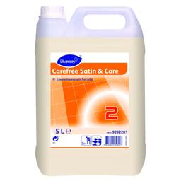 Carefree Care Satin & Care Floor Polish - Clear - 5 Litre - Pack of 2