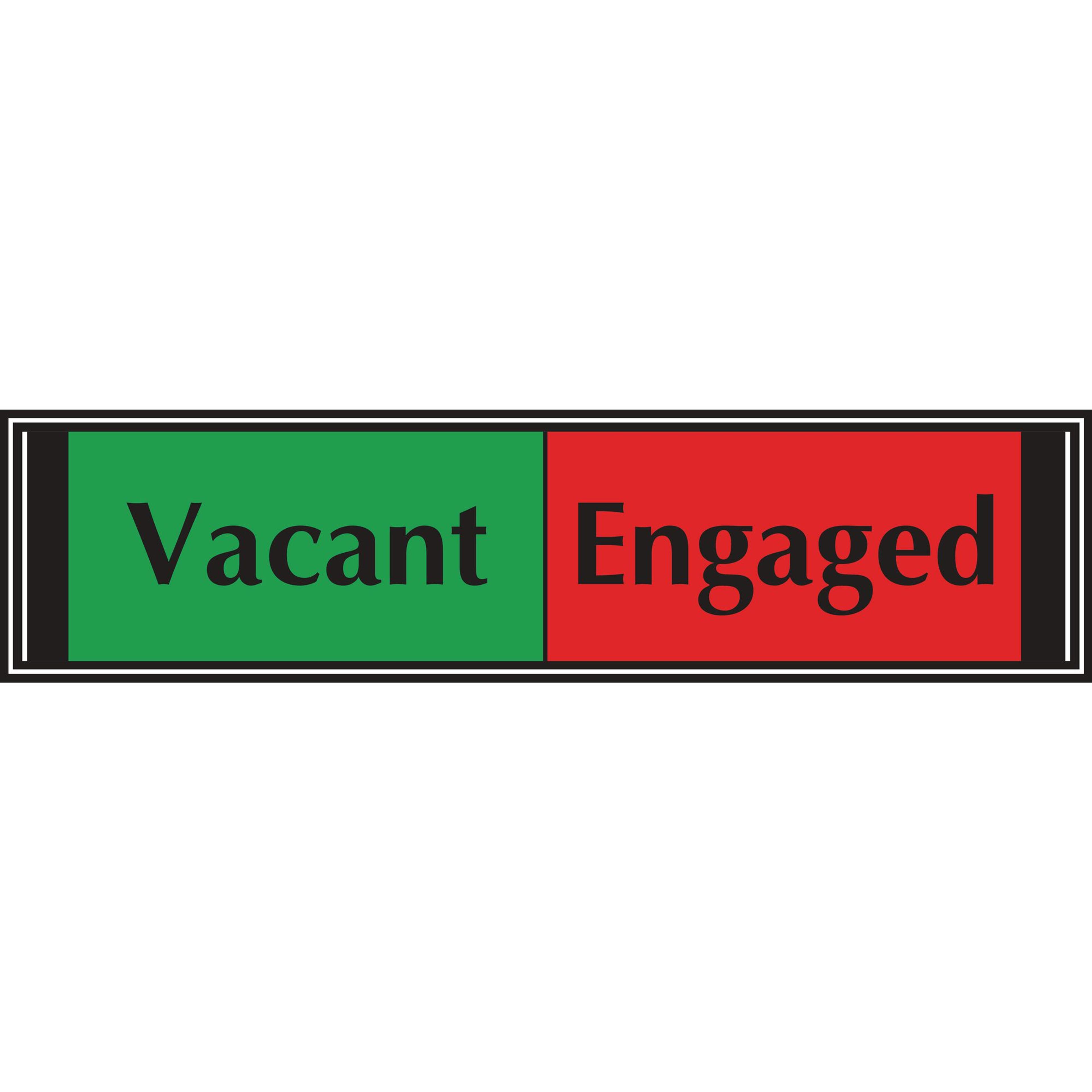 Vacant/Engaged Slider Signs - 50 x 200mm