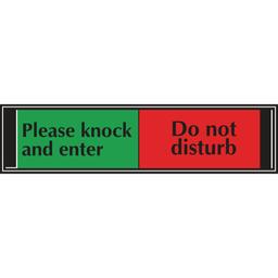 Do Not Disturb/Enter Slider Signs - 50 x 200mm