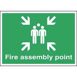 Safety Signs - Fire Assembly Point - 450 x 600mm PVC