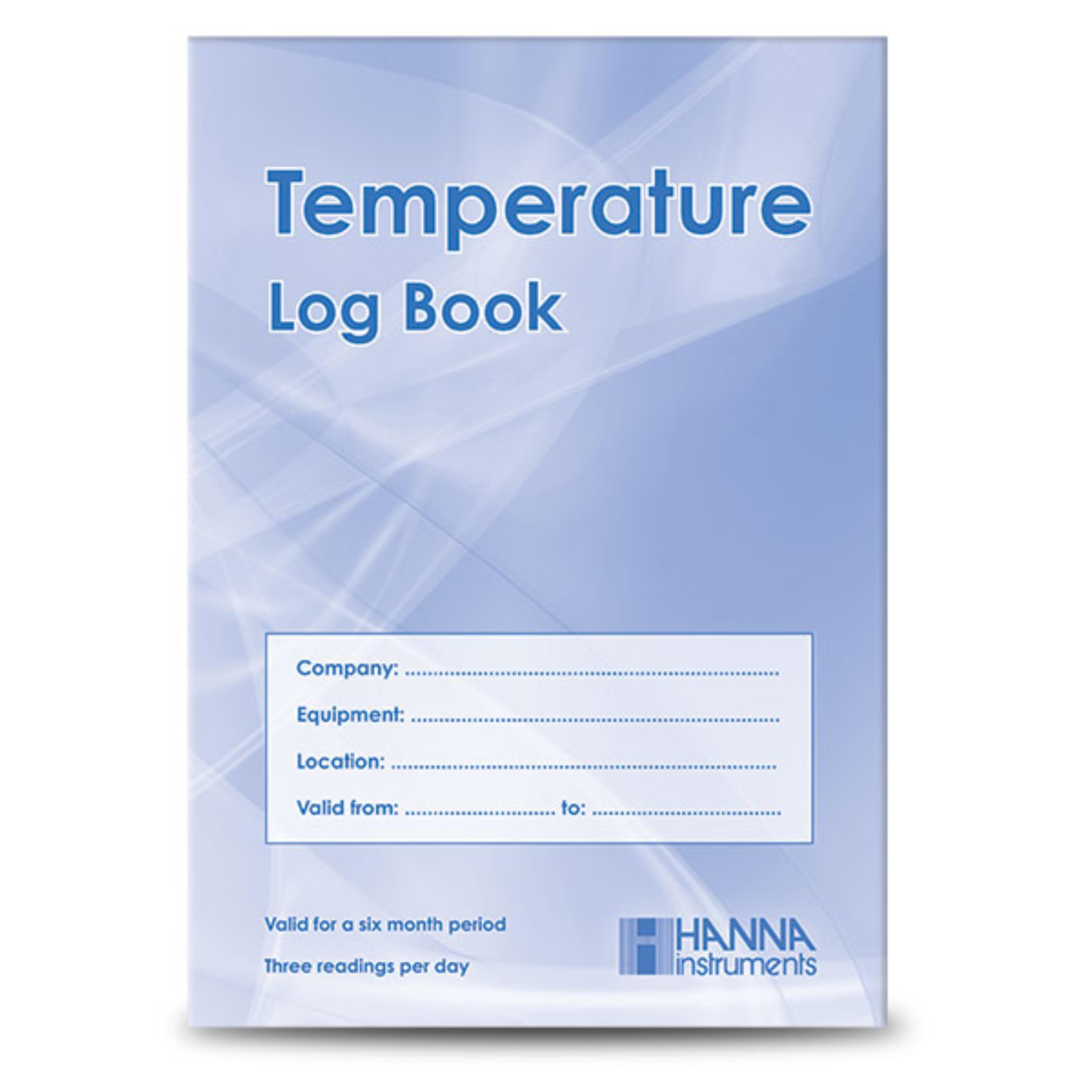 Temperature Log Book A5