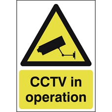 General Signs - CCTV in Op - 300 x 400mm S/A