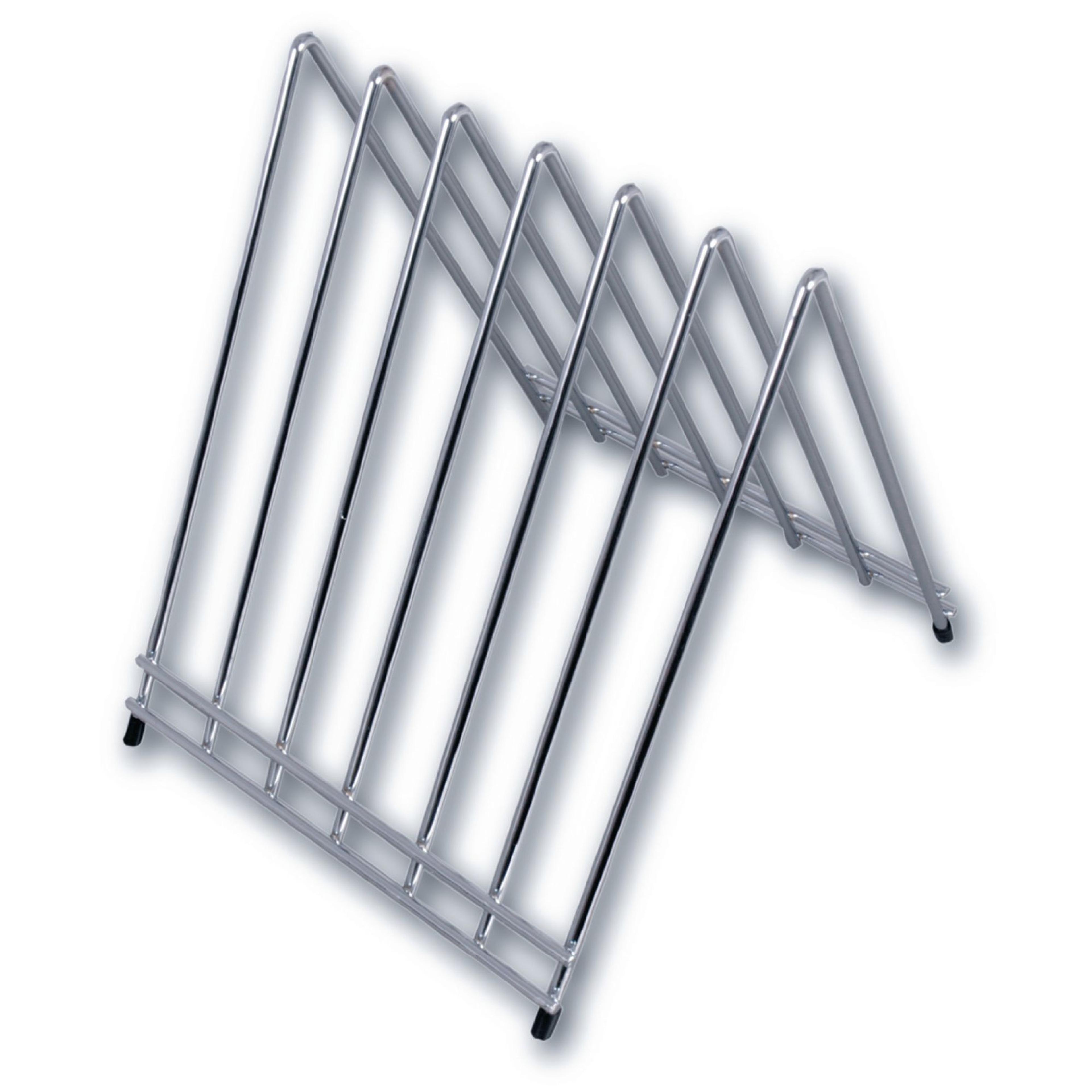 Colour Coded Cutting Boards - Chrome Rack