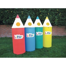 Midi Pencil Bin With Letters - Assorted