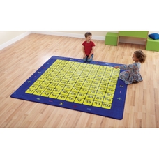 100 Square Grid Rug - Counting