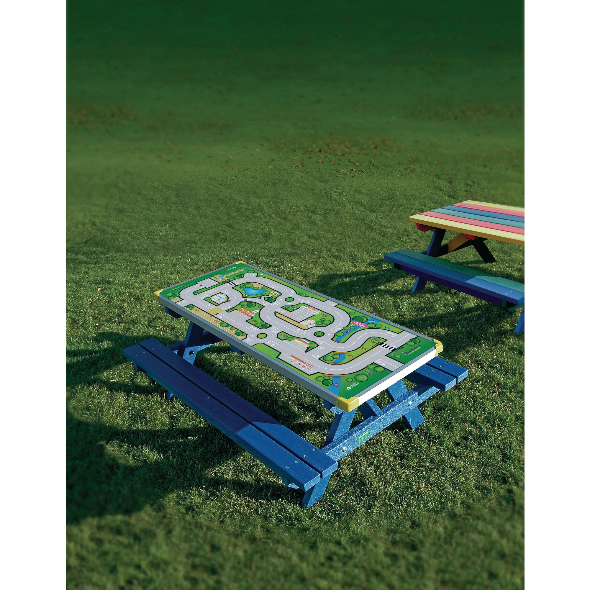 Playtown Jnr Picnic Bench Blue