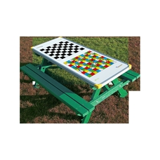Junior Gameboard Picnic Bench - Board Game Top - Green