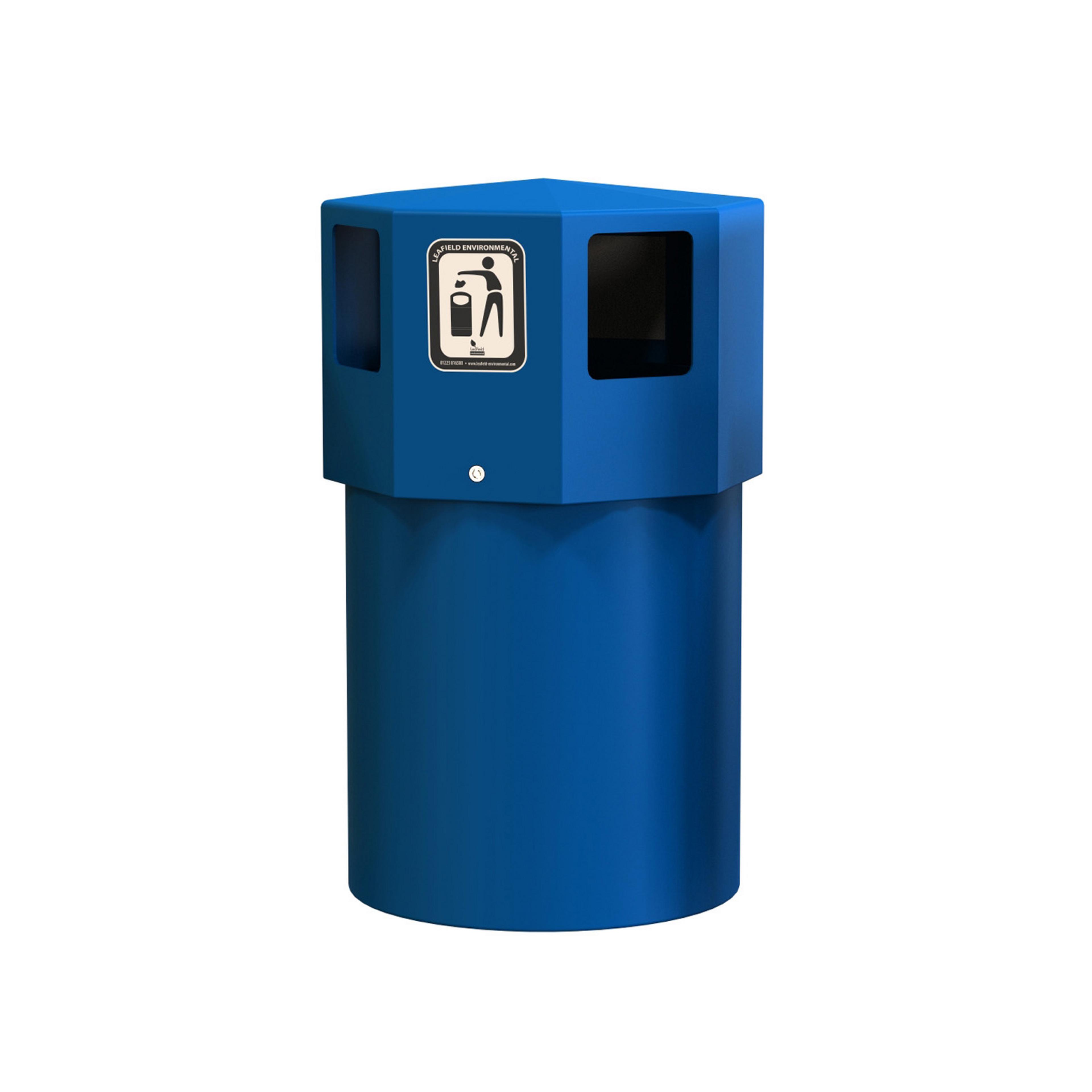 130L Octaplus Maxi Litter Bin Blue