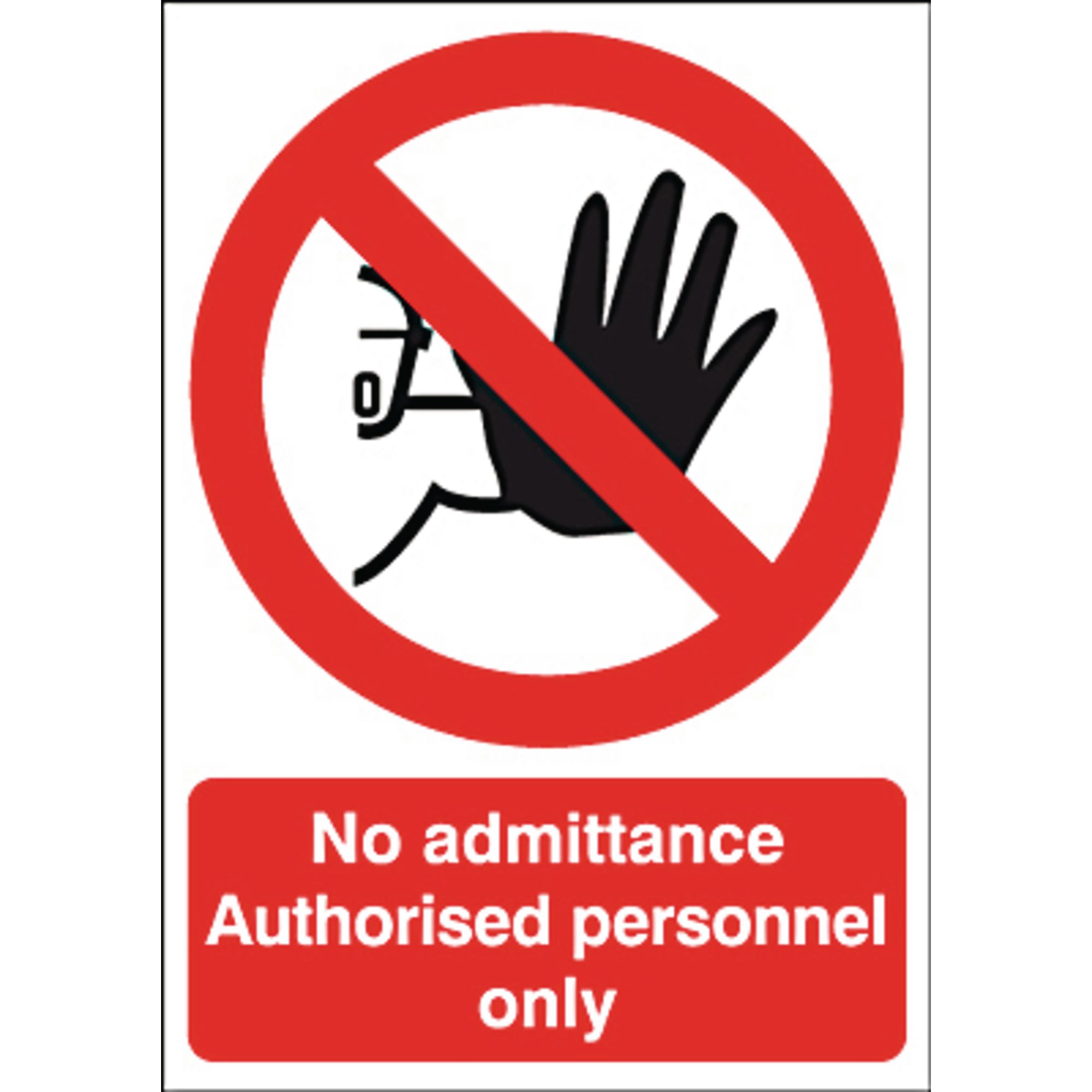 No Admittance brushed aluminum composite Door Plaque Office Door Signs ...