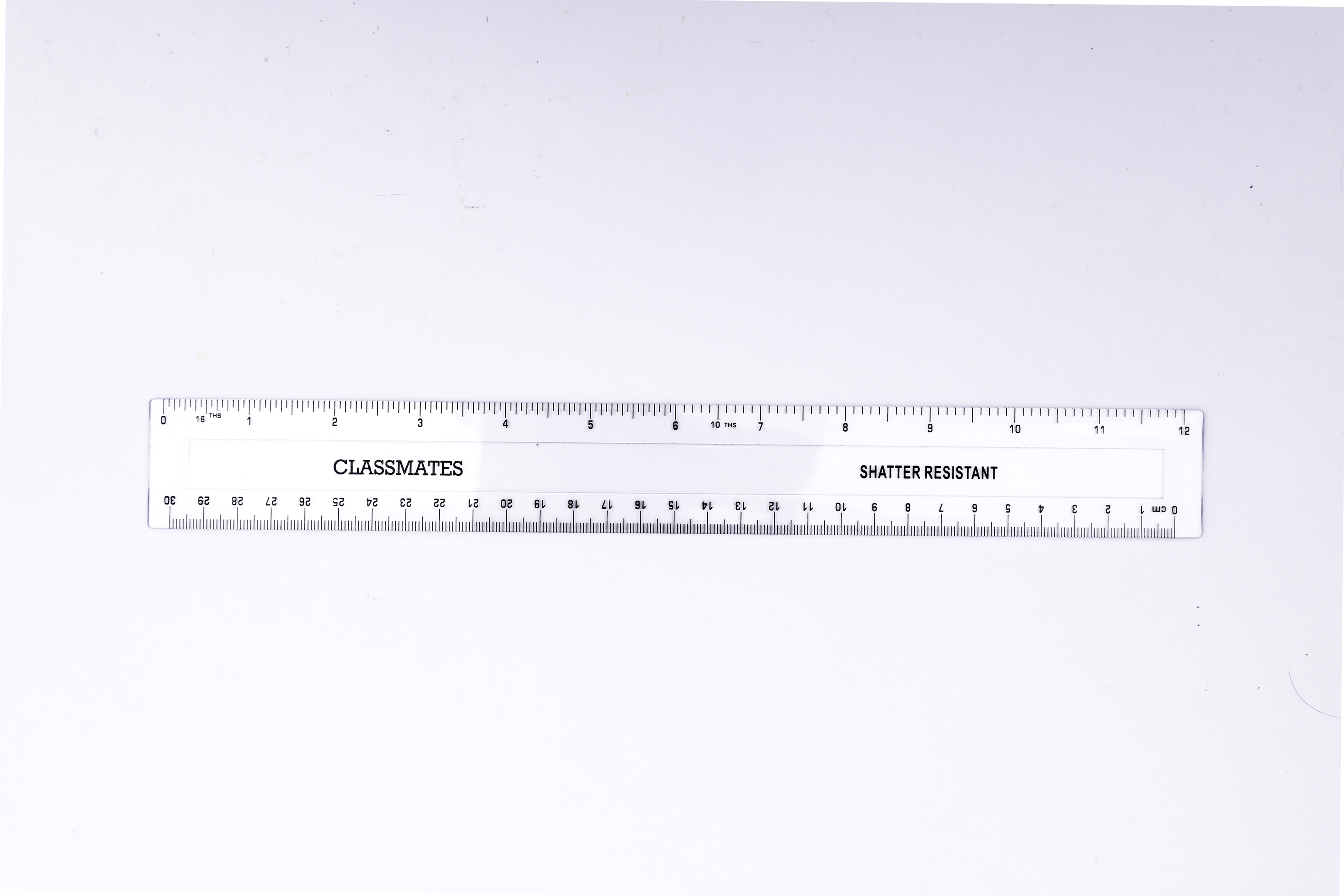 Shatter Resistant Clear Ruler SR1 796000 Inches and Centimetres Pack of 5 