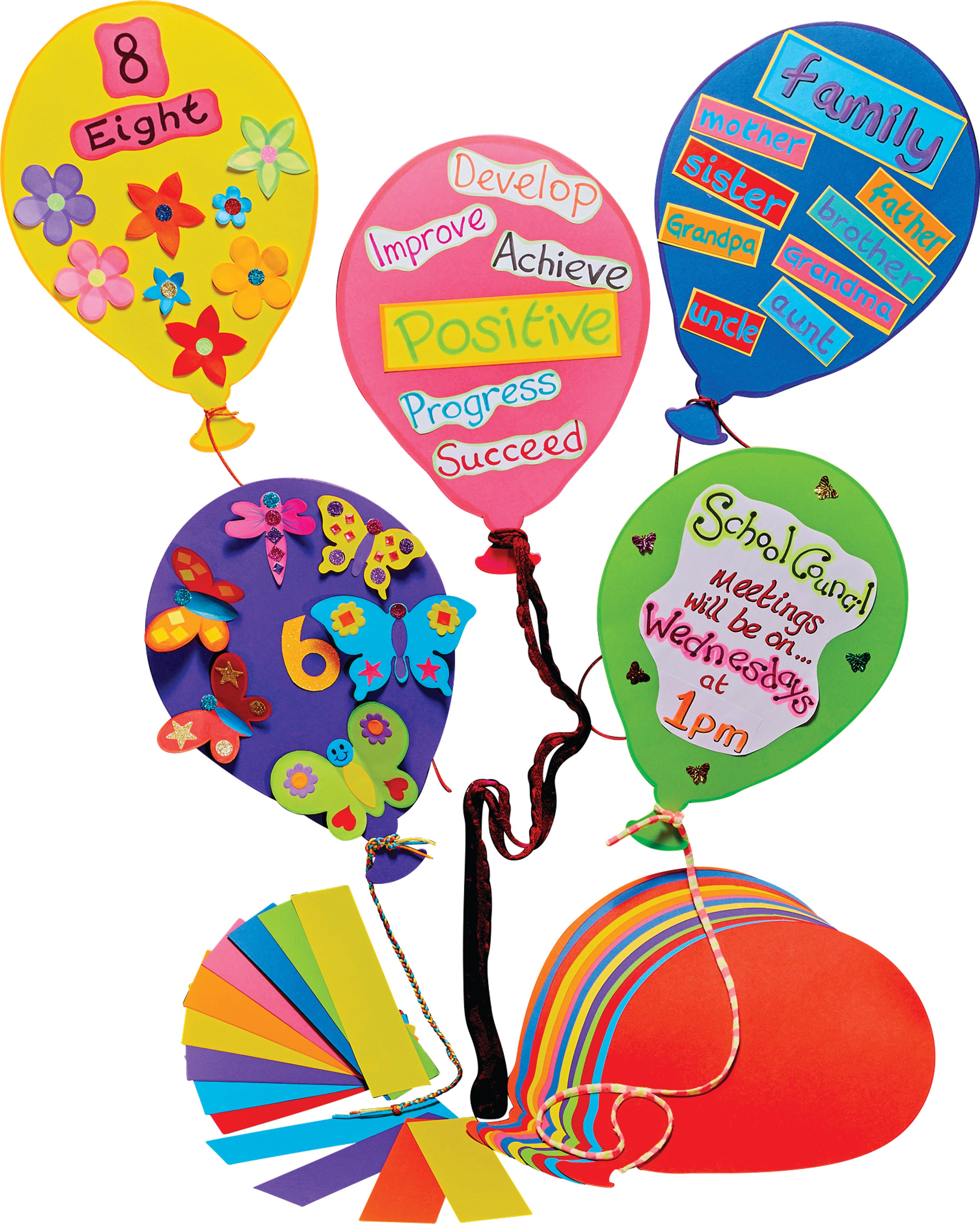 Jumbo Paper Balloon Shapes - Pack of 20