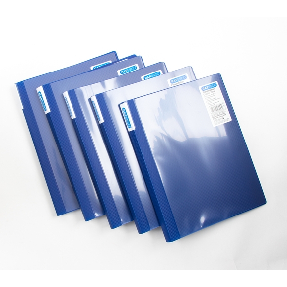 Rapesco A4 Flexi Presentation Display Book, Assorted Colours - Pack of 10  10 Pockets