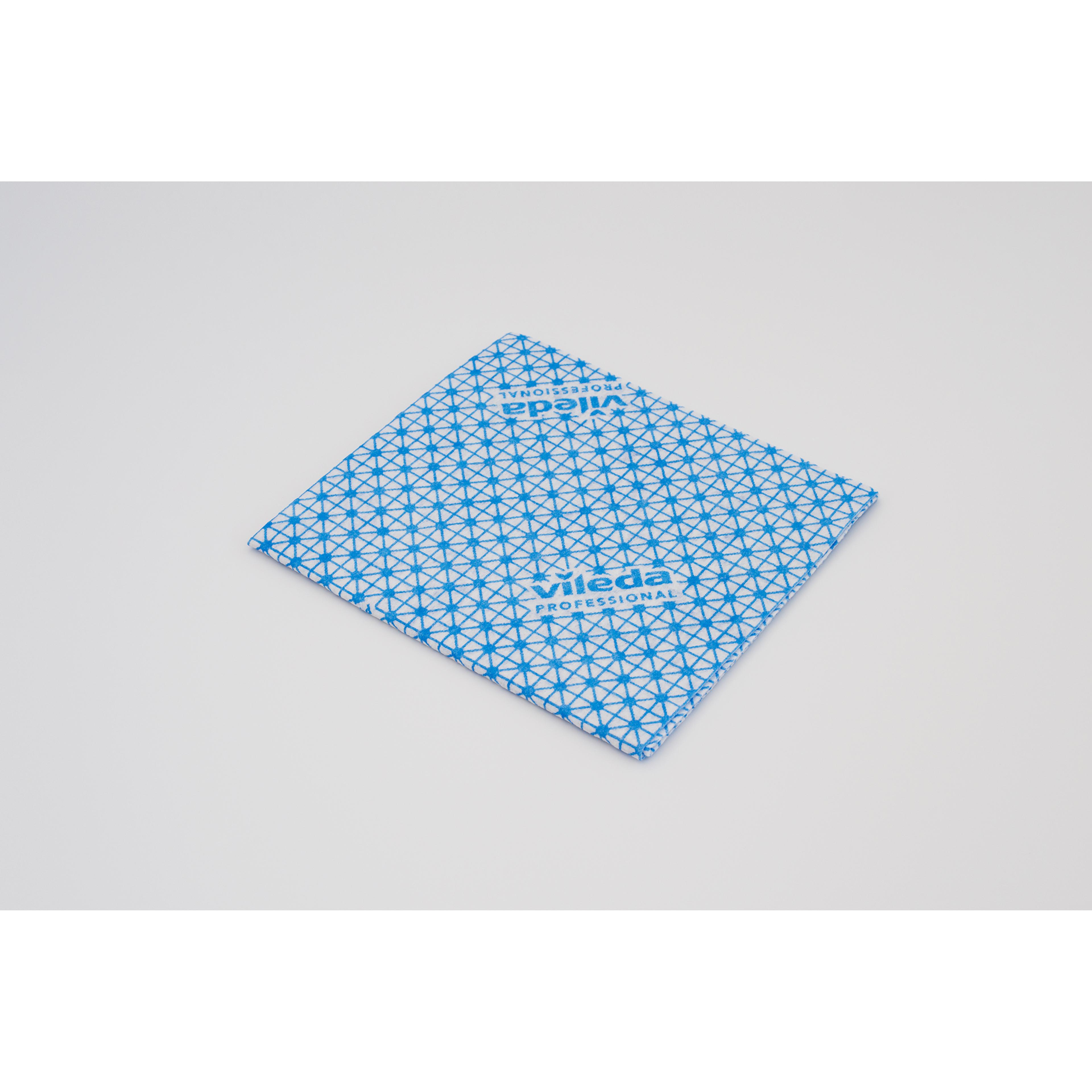 Vileda Mediumweight Wiping Cloths - Blue - Pack of 10