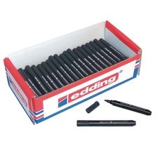 edding 366 Mini Whiteboard Marker - Black - Bullet Tip - Pack of 100