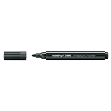 Edding 366 Mini Whiteboard Marker Black, Bullet Tip - Pack of 100