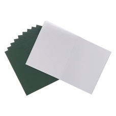 Classmates 9x7" Exercise Book 80 Page, 8mm Ruled / Plain Alternative, Dark Green - Pack of 100