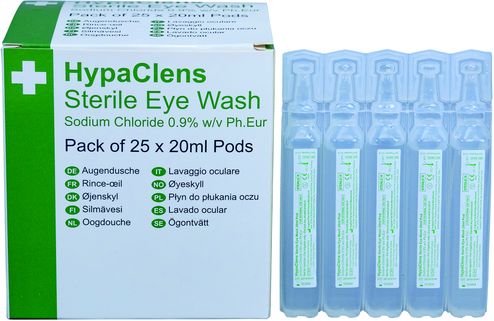 Sterile Eyewash Pods pk25