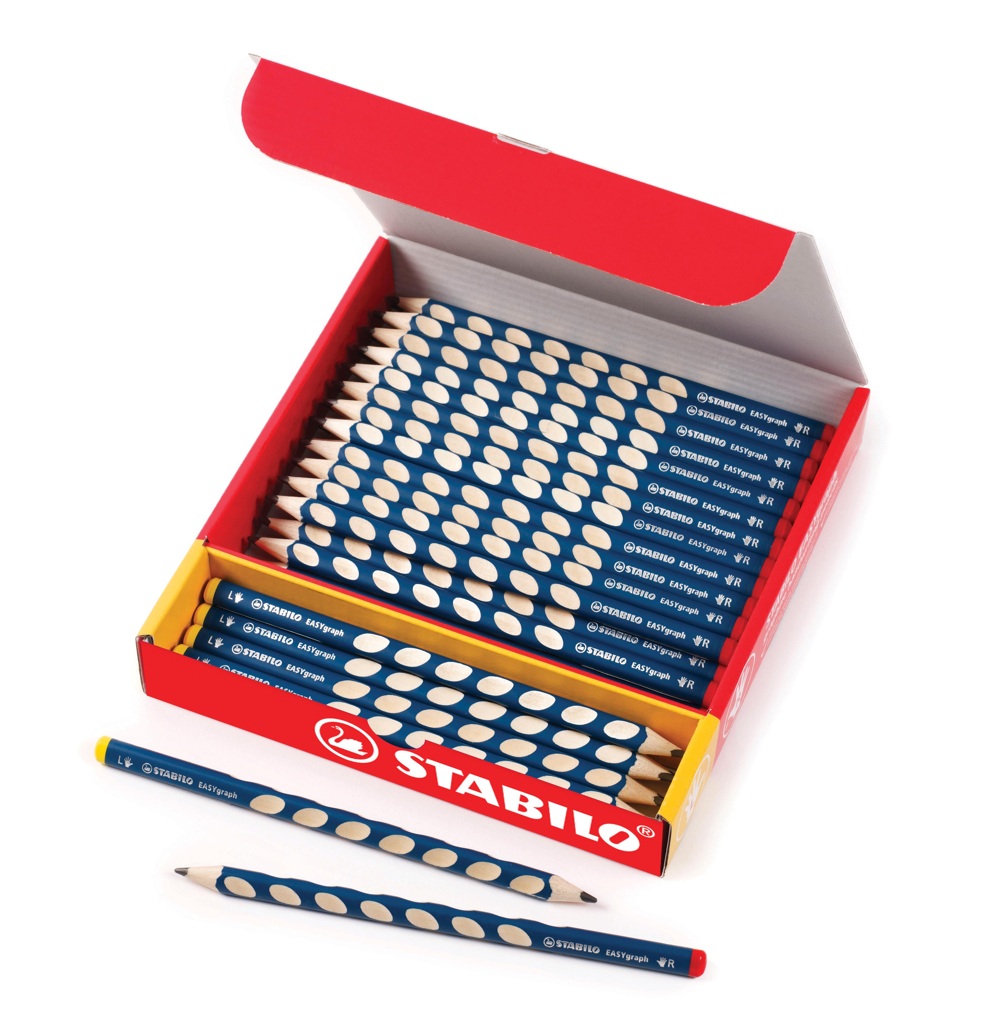 STABILO EASYgraph HB Graphite Learner Pencils - Pack of 48