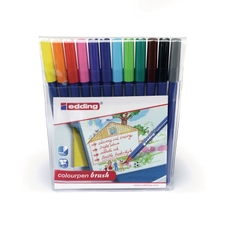 Edding Colour Pen Brush - Pack of 12