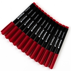 edding Fineliner Pen - Red - Pack of 12