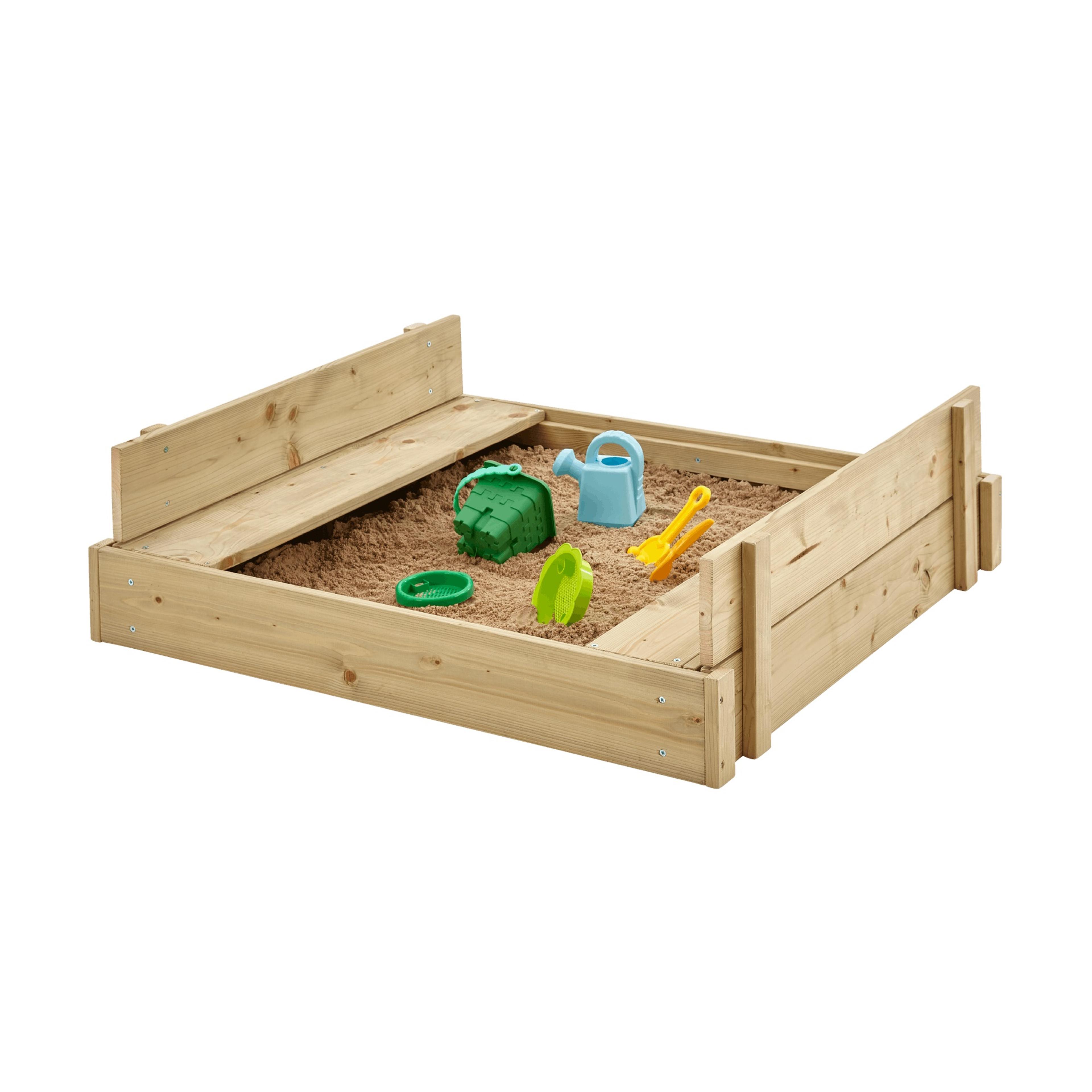 TP Toys Rectangular Sandpit with Folding Lid