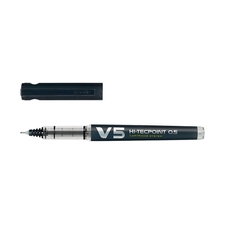 Pilot Hi-Tecpoint V5 Fineliner Pen - Black - Pack of 10